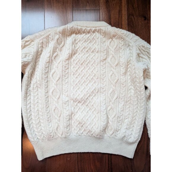 MUJI 100% Wool Cable Knit Sweater – Size XL (fits size M for oversize look) - Picture 9 of 9